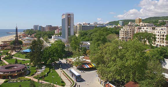 Golden sands Bulgaria - general view, panorama